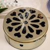 Hollow Out Incense Burner Box with Handle Lid Mosquito Incense Box Sandalwood Box  Home Decorative