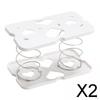 2xTissue Box Spring Support Loaded Lifting Tissue Holder, Dispenser with