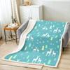 Pink Christmas Throw Blanket - Cartoon Santa Claus Fleece for Kids,Boys,Girls, Women - Snowman Pine Fuzzy Sherpa With Christmas