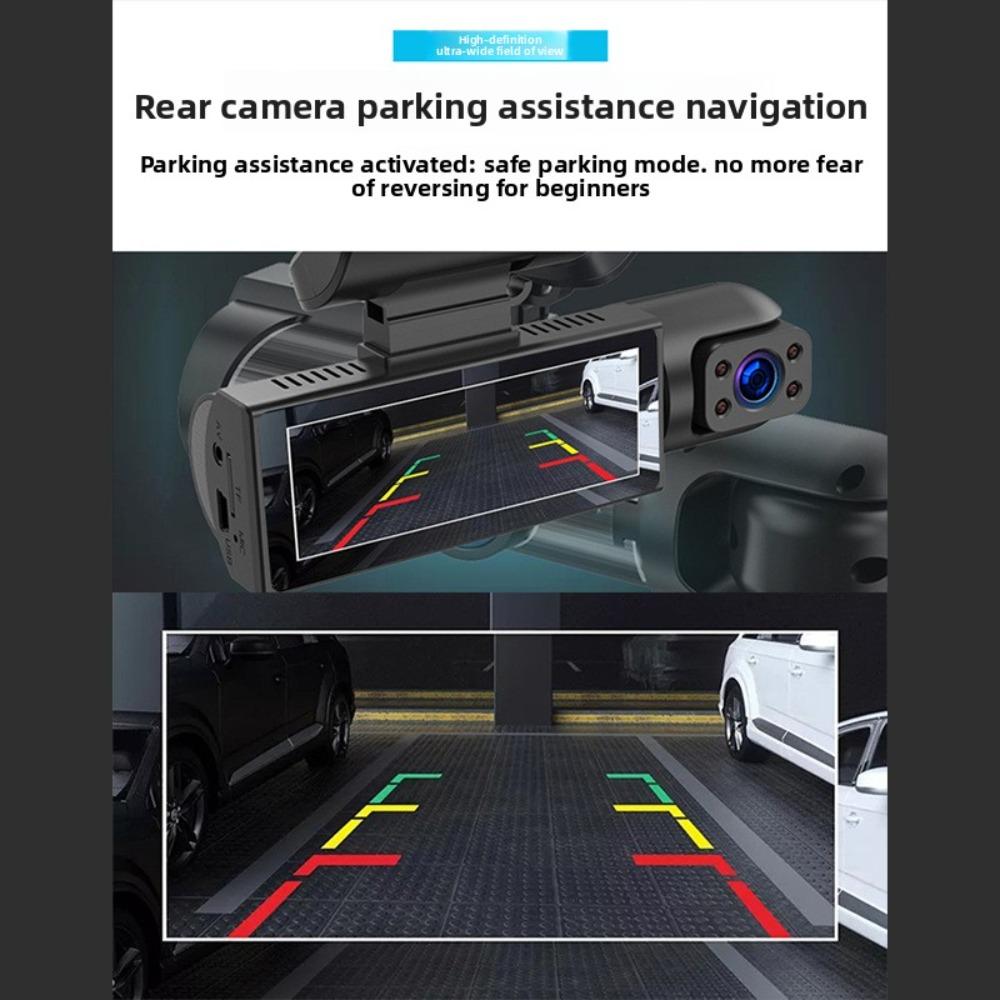 Dual Dash Cam Front and Rear 1080P HD Night Vision WiFi Car DVR with Parking Monitor