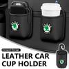 Rjhwp8 Für Skoda Leder Auto Wasserbecherhalter Innen Getränkehalter Organizer Octavia A5 A7 RS Fabia Superb Rapid Karoq
