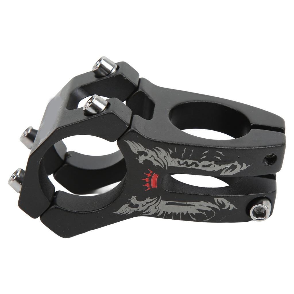 Mountain Bike Stem Lightweight Aluminum Alloy Hollow 31.8mm Curved Knife Marking Short Handlebar Stem for Cycling