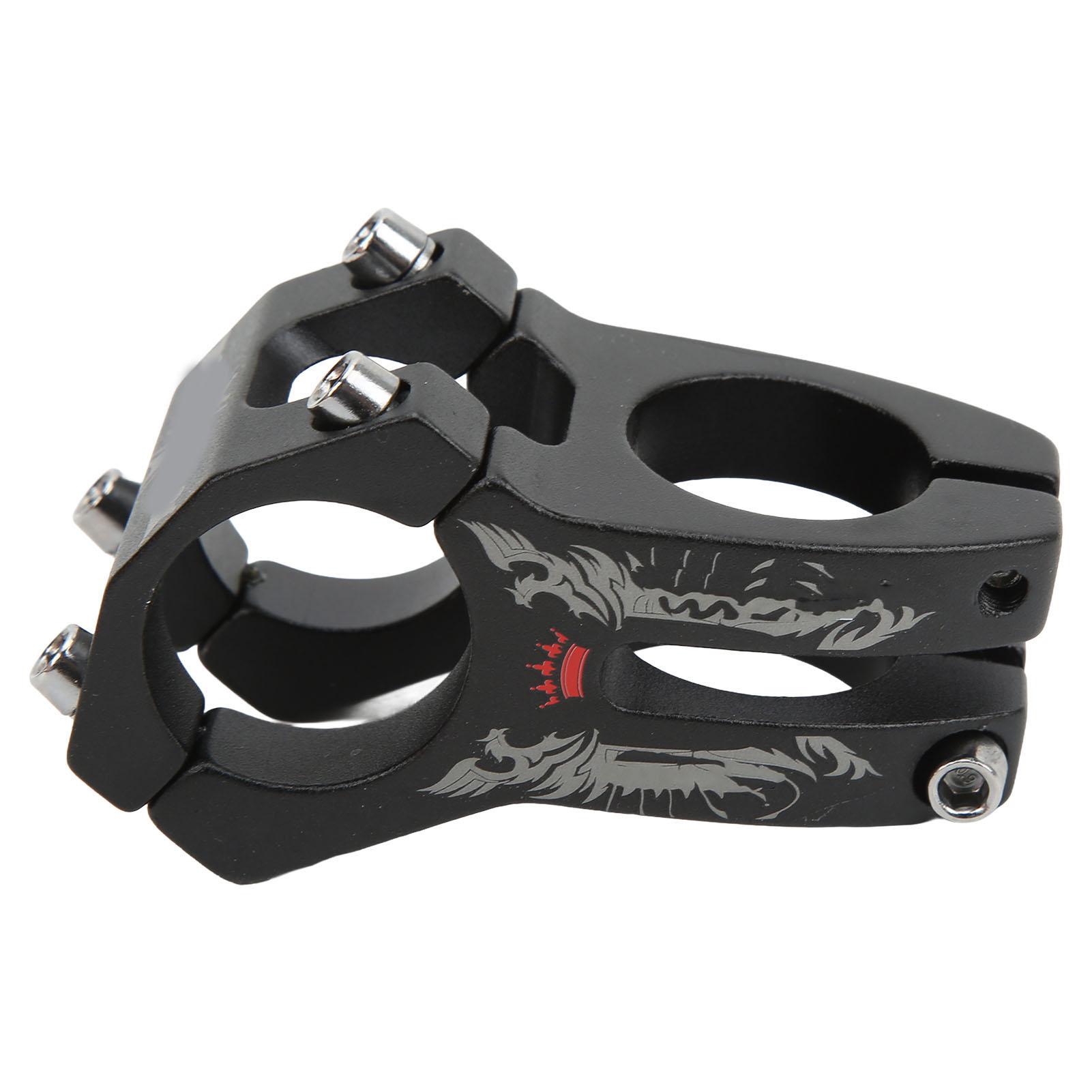 Mountain Bike Stem Lightweight Aluminum Alloy Hollow 31.8mm Curved Knife Marking Short Handlebar Stem for Cycling