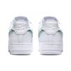 Nike Air Force 1 Low Glitter Swoosh - Celery Women Sneakers White Grey-Fog Blackened-Blue DH4407-100