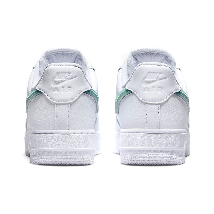 Nike  Air Force 1 Low Glitter Swoosh - Celery Women Sneakers White Grey-Fog Blackened-Blue DH4407-100