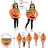 Charmantes Halloween-Kostüm für Eltern-Kind Kürbis Cosplay Outfit