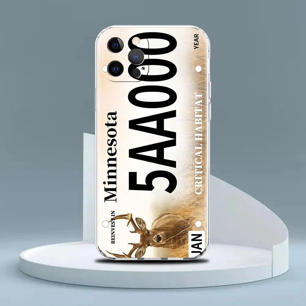 

Прозрачный чехол с номерным знаком Мехико SONORA для Apple iPhone 11 14 13 Pro 12 7 8 Plus SE 2022 XR X XS Max 6 6S, чехол для телефона iPhone 6 6S