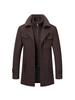Men's Business Woolen Coat - Double Collar, Autumn/Winter Fashion Outerwear