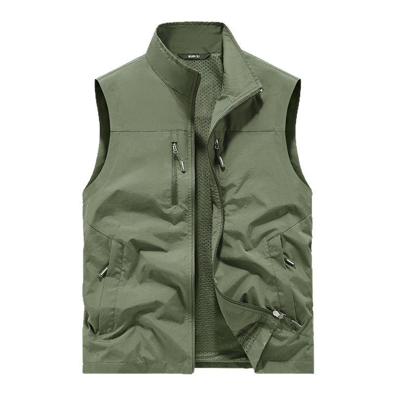 Outdoor QuickDrying Vest Men'S Spring, Summer And Autumn MultiPocket Thin Tooling Vest Vest Vest Vest Casual Jacket