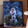 Disney Diamond Painting Kit Olaf Christmas Wreath Hand Embroidery 5D DIY Diamond Art Home Decor Creative Handicrafts Gift For Fans