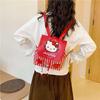 Sanrio Hello Kitty Plaid Backpack - Cute Cartoon Design for Women