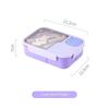 Bento Lunch Box For Kids Girls Cartoon Students Kawaii Cute Heated 3 Grid Sandwich Snack Food Box Special Canteen Food Storage