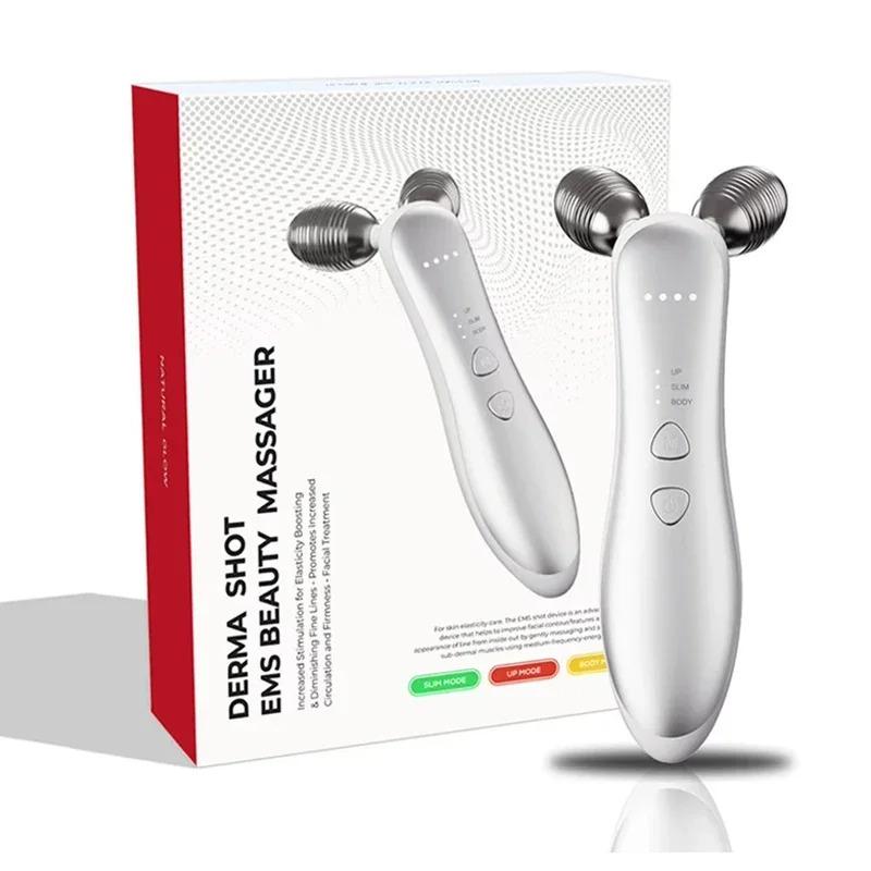 NEW EMS Face Lifting Machine Facial Massager Microcurrent Roller Skin Tightening Rejuvenation Double Chin Removal Beauty Device