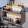 Yunshuang Kitchen Wall Cabinet Lift-Up Storage Rack
