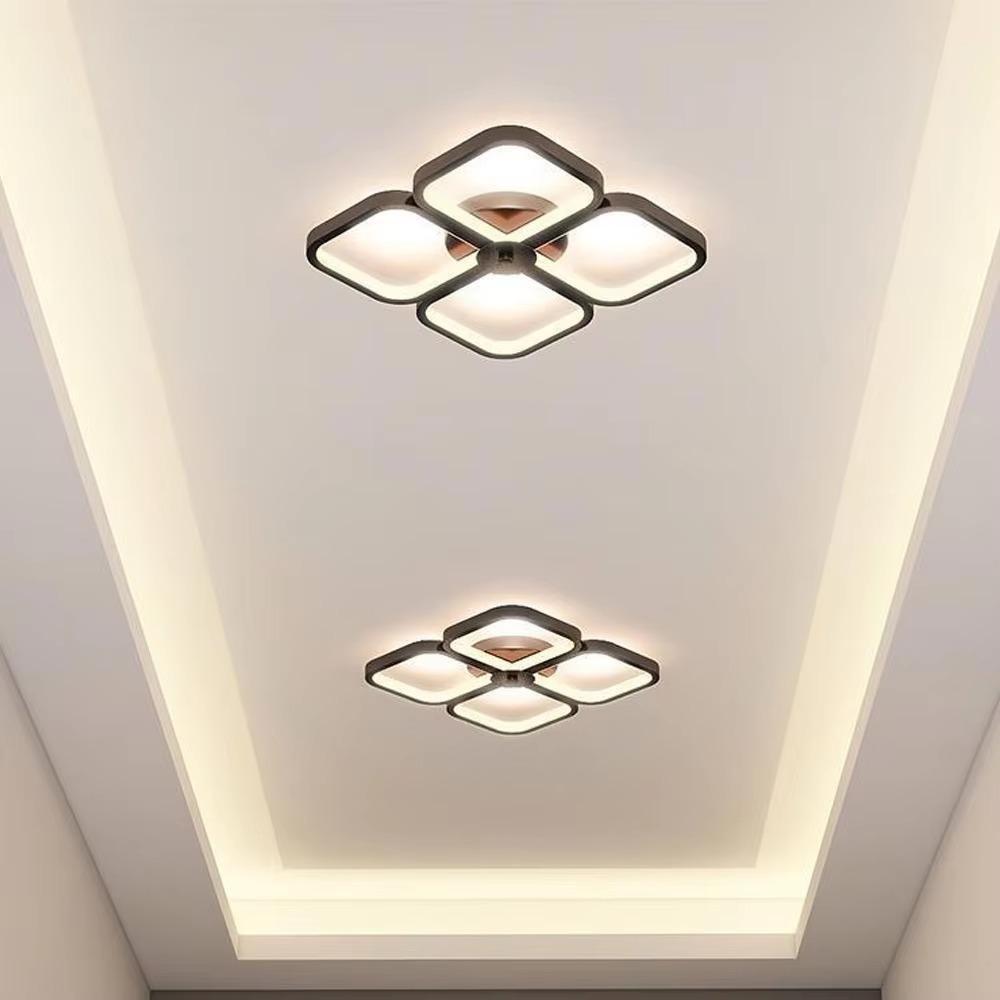 LED Flur Deckenleuchte Moderne Lampen Quadratische Form Aufbau Wohnzimmer Haushaltsdekorationen Flur Innen LED Beleuchtungskörper