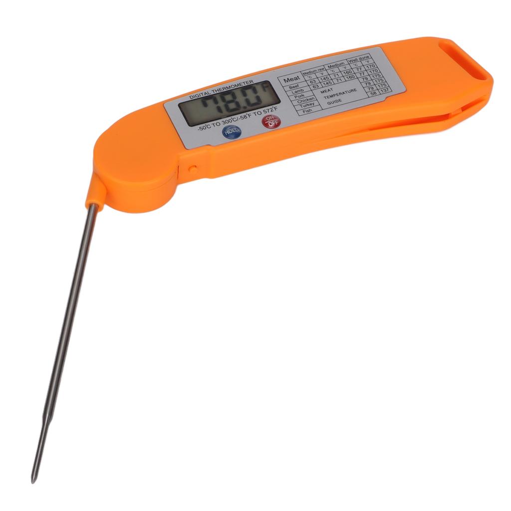 Digitale Fleischthermometer Wasserdicht Sofortlesendes Lebensmittelthermometer für Fleisch Frittieren Backen Kochen Grillen BBQ