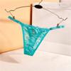 Low-waist G String Underwear Cotton Crotch Lace Panties Women Thong Sexy Briefs Pendant