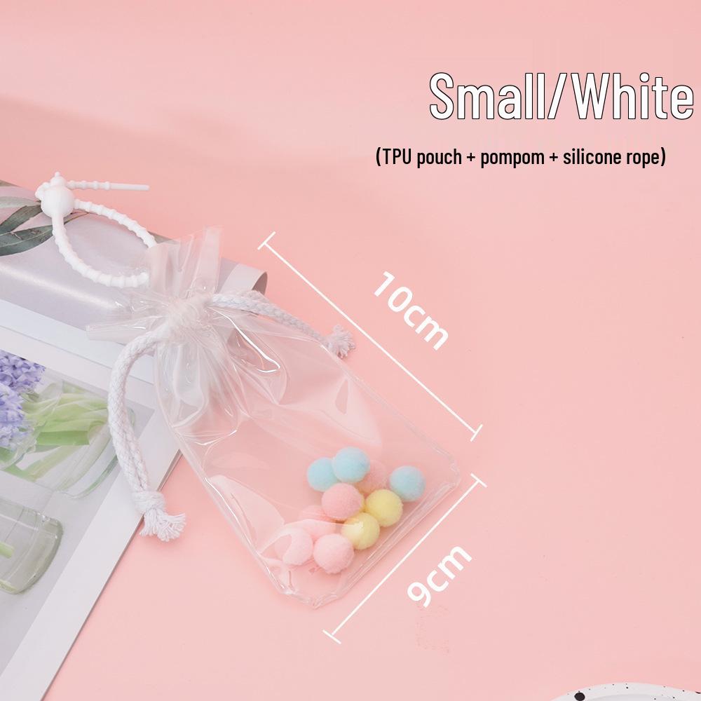 4.0 Heart Silicone Outdoor Doll Storage Case - Transparent, Dustproof, 20cm Protective Pouch