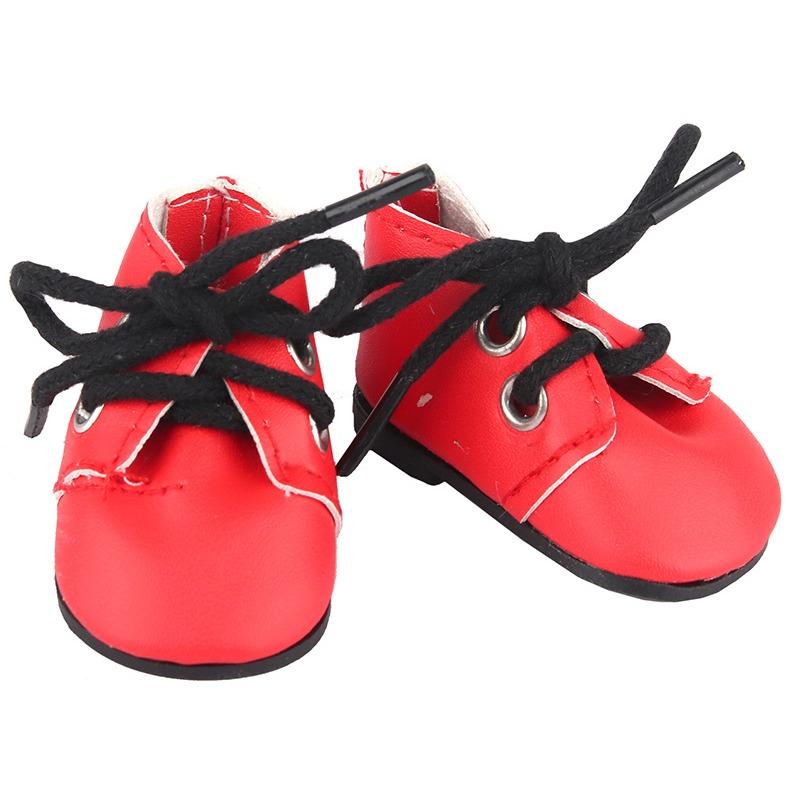 1 Pereche Pantofi Păpușă Pantofi PU cu Șireturi pentru Păpuși de 14 Inch Accesorii Jucării