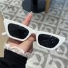 Lady Vintage Small Square Sunglasses Women  Clear Yellow Lens Punk Sun Glasses Female Eyeglasses UV400 Goggles