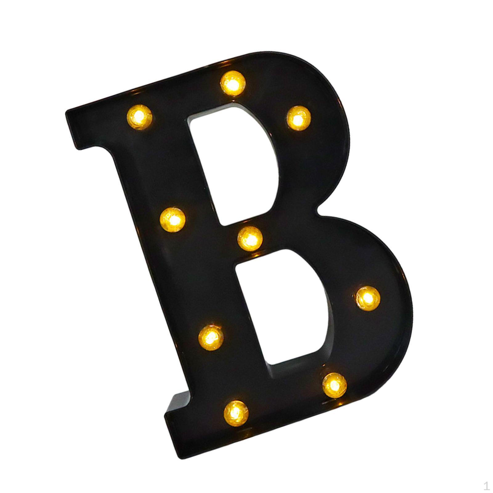 

Светильник-алфавит для свадеб и торжеств B 6.26x8.58x1.57inch