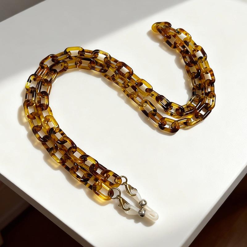 Retro Hip Hop Clear Acrylic Candy Color Chain for Eyeglasses/Pants