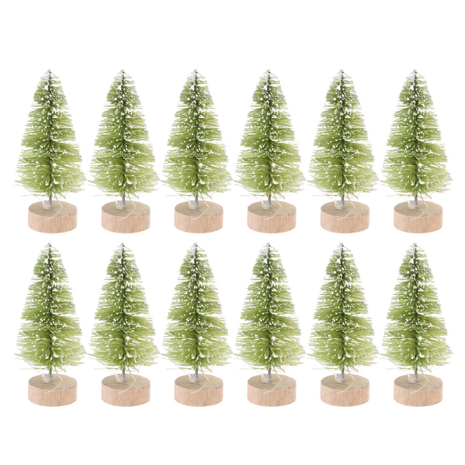 

Искусственная белая снежная сосна, украшение 12 шт., настольные украшения, принадлежности для украшения дома, спальни, гостиной светло-зеленый