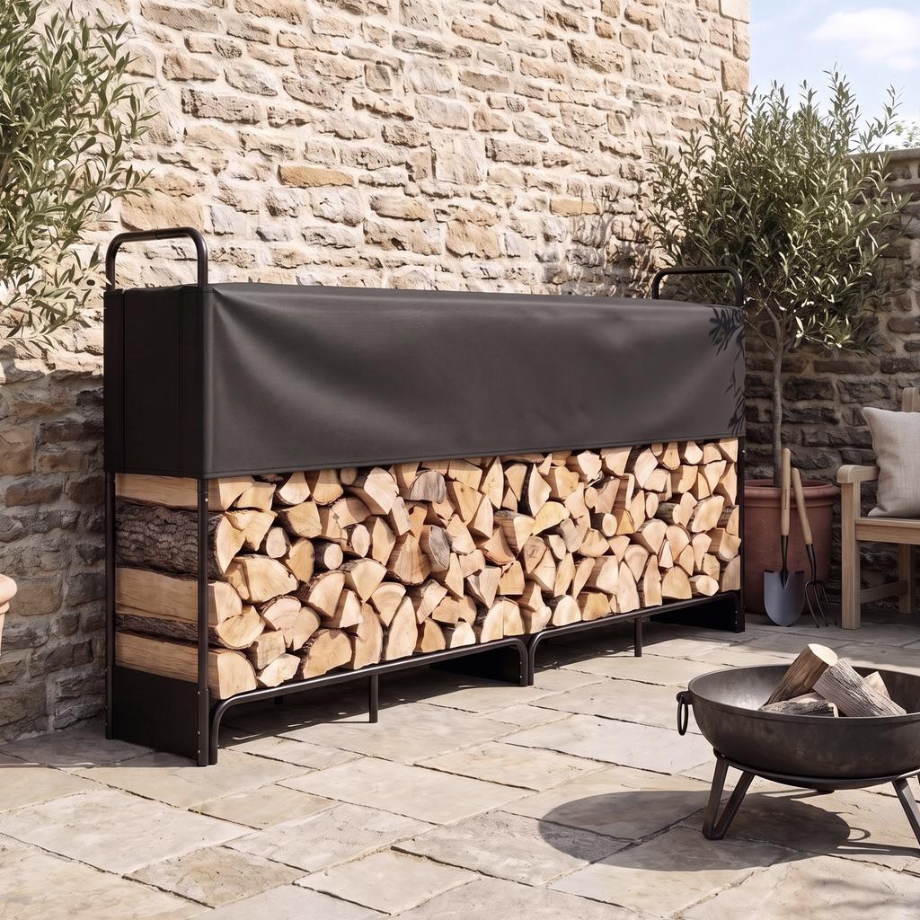 Galvanized Steel Indoor and Outdoor Gate with Oxford 600D Cover and Bag, 500 kg Capacity, Black
