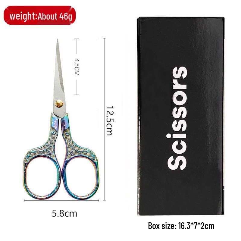 Retro Plum Blossom Embroidery Scissors – Alloy Stainless Steel for Cross Stitch and Handmade Crafts