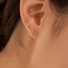 LUNNE 14k Tiny Soft Ribbon Earrings (14k Gold) #LFE50