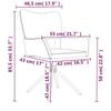 VidaXL 2x Chaises Pivotantes de Salle à Manger Sièges de Cuisine Fauteuils de Salle à Manger Chaises à Dîner Meubles de 344815