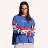 Vintage Streetwear Embroidered Long Sleeve T-Shirt Couple Y2K Style Loose Fit Round Neck Top