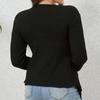 GMXIA Pure Desire and Skinny-neck Sweater Woman Spring and Autumn Slim-fit Open-split Pullover Knitted Bottom Sweater with A Top Woman