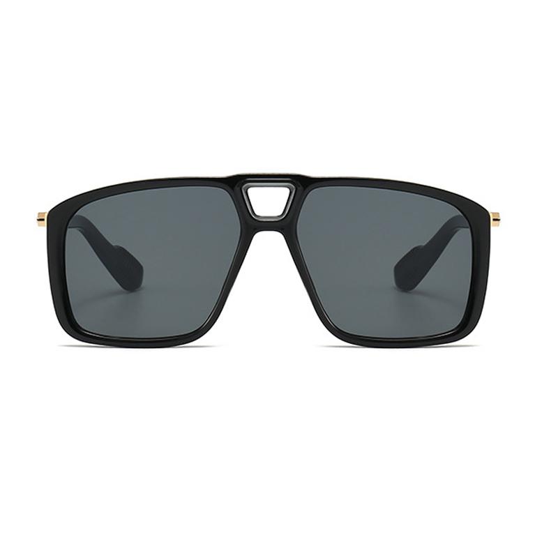 SHAUNA Retro Double Bridges Men Pilot Sunglasses Shades UV400 Fashion Rivets Women Gradient Sun Glasses