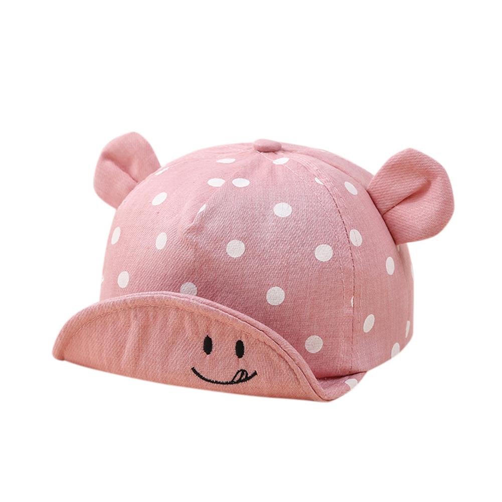 Flip Edge Hat Cotton Pot Pattern Cartoon Ear Design Warm Hat Sunbonnet
