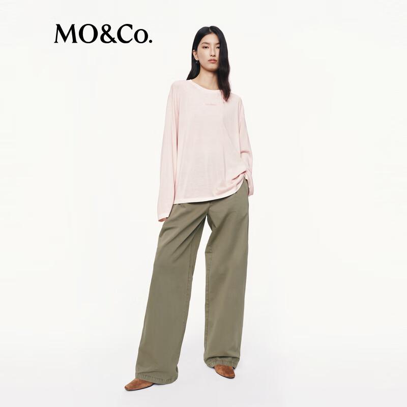 MO&Co. Lightweight Distressed Knit Sweater