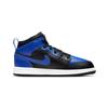 Air Jordan 1 Mid Ps Kids Black Hyper Royal White 640734-077