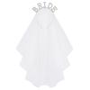 Bride-To-Be Pearl Headband Veil Shoulder Strap 2-Piece Bride Single Pie Headband Wedding Essential Dress