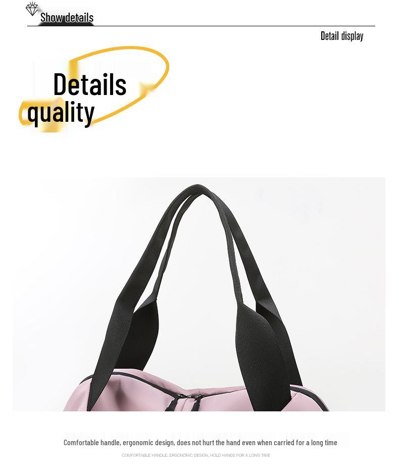 Women's Lightweight Yoga & Fitness Bag with Dry-Wet Separation - Large Capacity for Short Trips