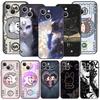 Cartoon Art Phone Case Cover for iPhone 17 16 15 14 13 12 11 Pro Max 17 Air Plus Shockproof Soft TPU Shell Fundas Capa Coque Bag