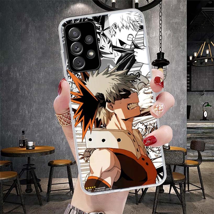 My Hero MHA Bakugou Katsuki Phone Case For Samsung Galaxy A13 A14 A15 A16 A17 A53 A54 A55 A56 A57 A33 A34 A35 A36 A37 A23 A24 A2