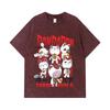275 GSM Washed T-shirts 100% Cotton Dandadan V30 Turbo Granny Print Unisex Heavy Cotton T Shirt