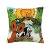 Mole Krtek Cute Little Maulwurf Square Pillowcase Cushion Cover Pillow Case Throw Pillow Cover for Home Sofa Living Room