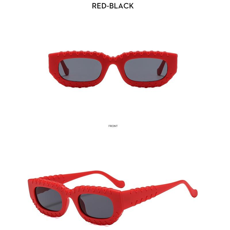 Women's sunglasses, men's and women's fashion square braided sunglasses