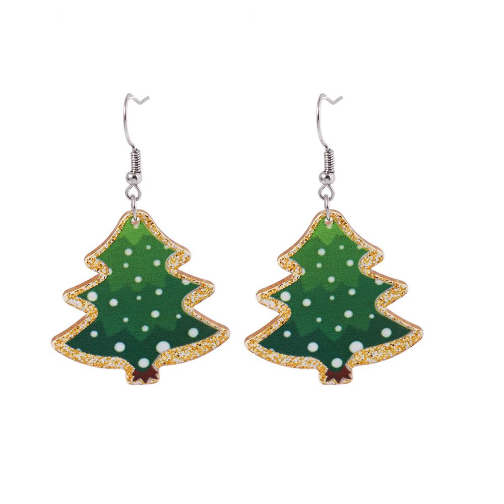 Creative Christmas Tree & Santa Claus Earrings - Festive Ear Cuffs & Jewelry Gifts