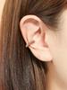Minimalpiercing 14K Lava Pattern Ear Cuff Clip-On