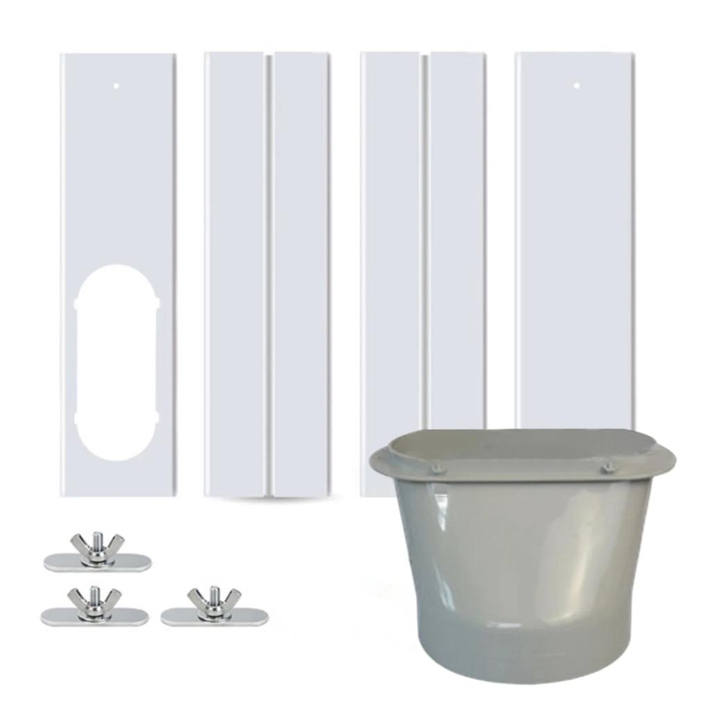 Air Conditioner Window Vent Exhaust Hose Lightweight Duct Extension Pipe Slide Plate Tube Connector Air Conditioning Wind Shield