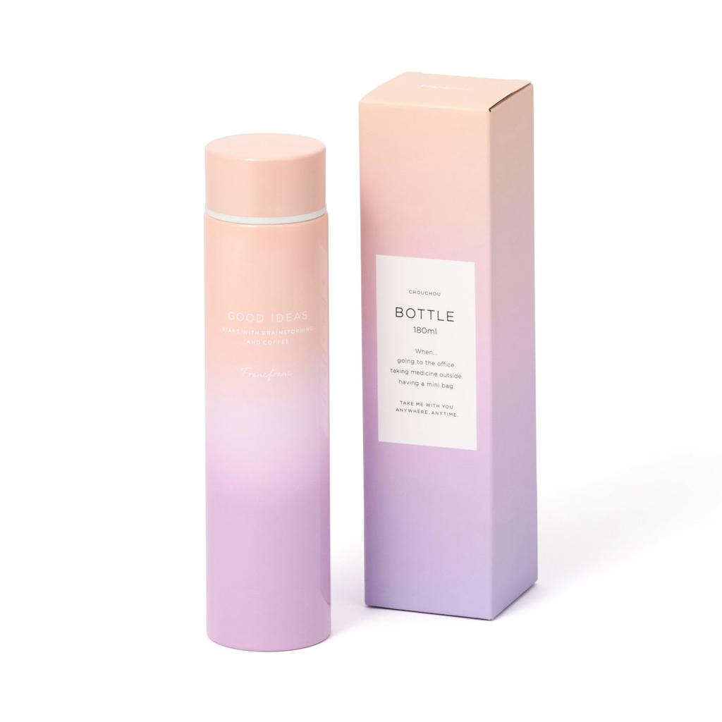 Bottiglia Termica Isolata Sottovuoto Francfranc Multi-Flower 180ml [Tutti e 3 i Colori] Compatto Slim | Borraccia Caldo & Freddo