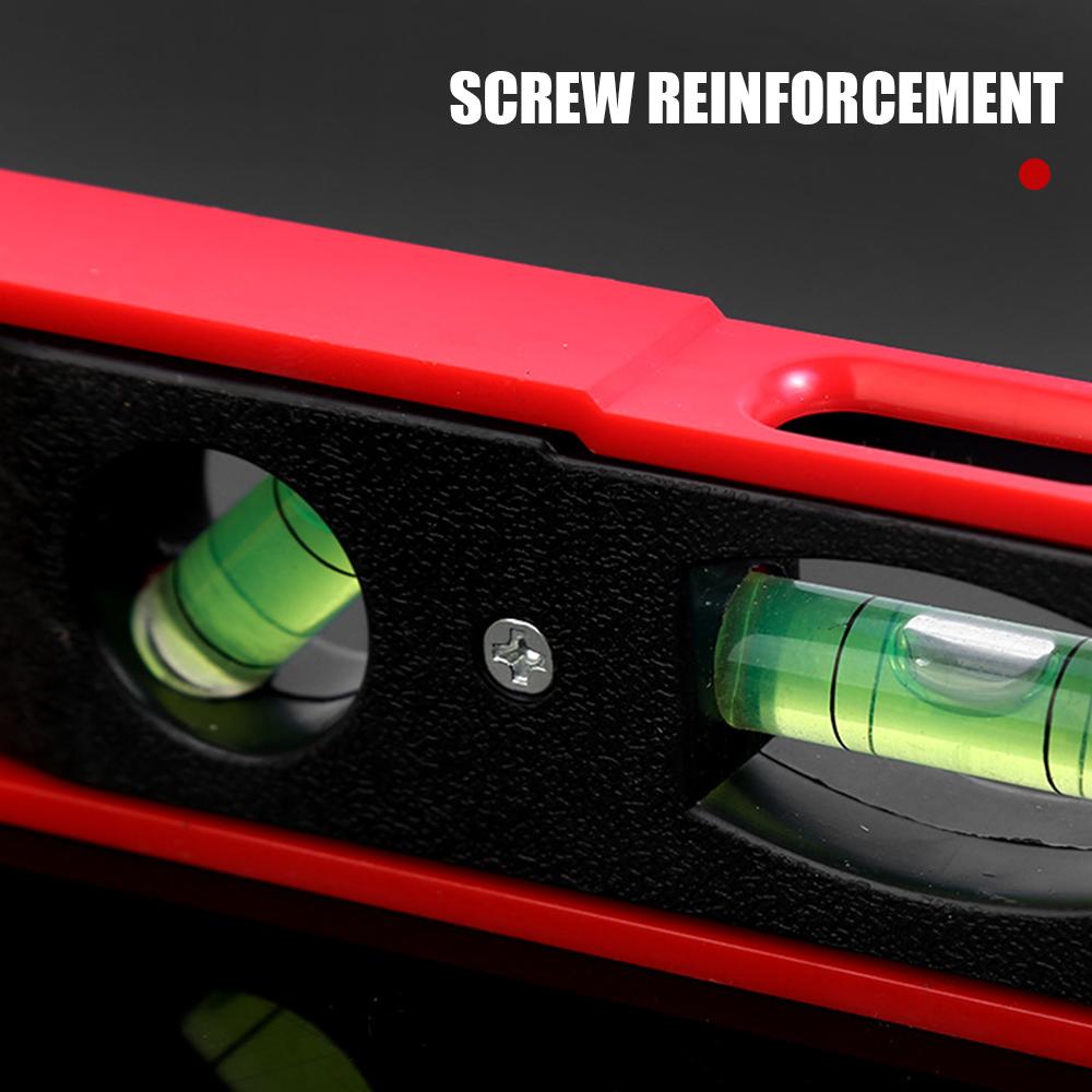 Portable ABS Shell Level Ruler High Precision Strong Magnetic 3 Bubble Level Meter Household Hardware Tools Laser Level Ruler