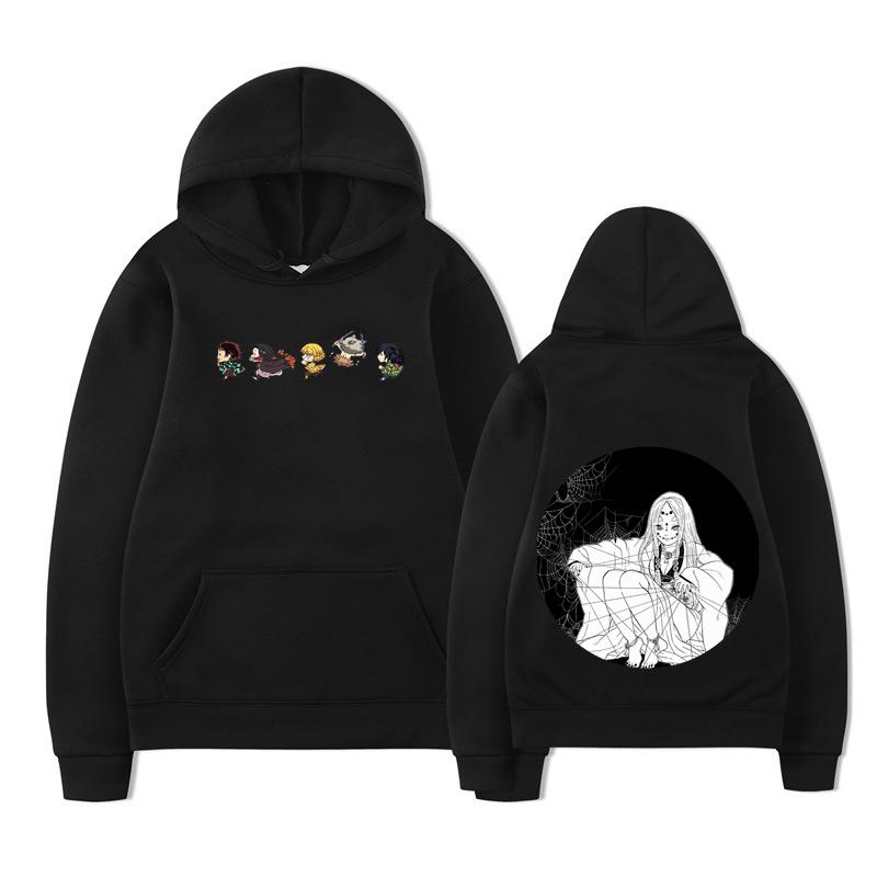 Démonická mikina přes hlavu Demon Slayer Kimetsu no Yaiba Potisk Mikina Pánská Dámská Oversized Ležérní Mikina Streetwear